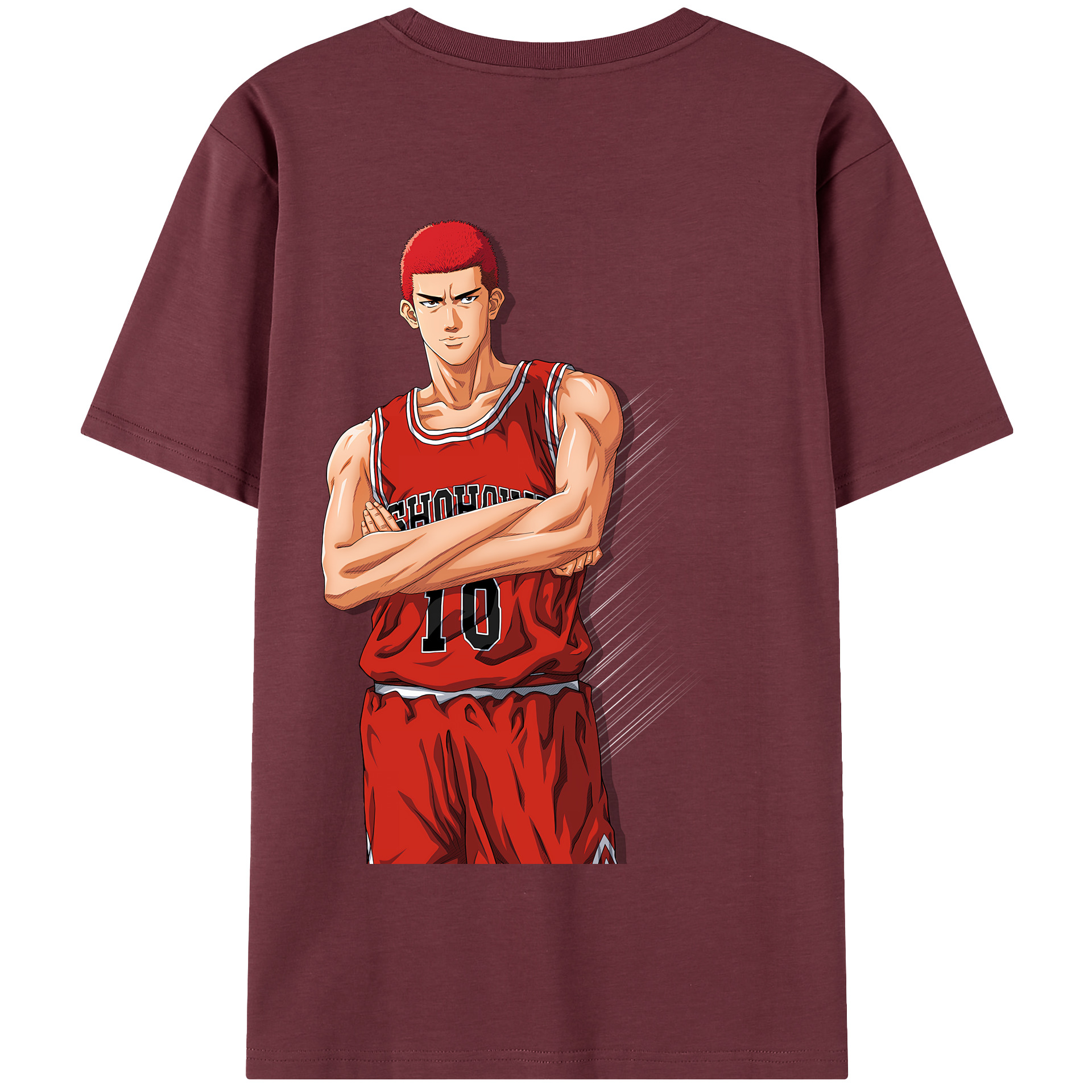 SLAM DUNK／スラムダンク 綿100％半袖Tシャツ（背面プリント）